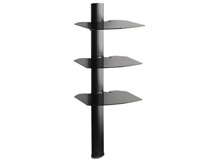 Omnimount 3x police na DVD, Hi-Fi, SAT skleněná 445 x 419 x 1270 mm, 13.6 kg (OMN-TRIAN)