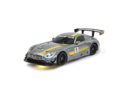 Mercedes AMG GT3 transformer na dálkové ovládání 2.4 GHz, měřítko 1:14, šedý, Jamara