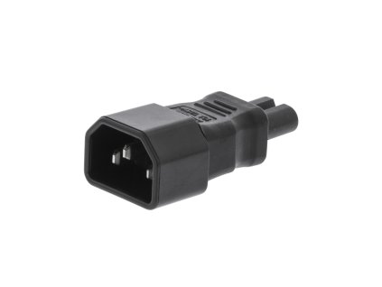 Redukce napájecí síťová IEC-320-C14 na IEC-320-C7 černá (VLEP11910B)