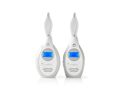 NEDIS BAMO112AUWT dětská audio chůvička 2.4 GHz / funkce mluvení / LCD displej