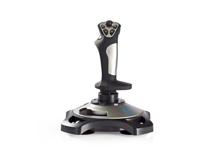 Nedis GJSK200BK Joystick ATSTUM / Vibrace / 12 tlačítek / pro USB PC