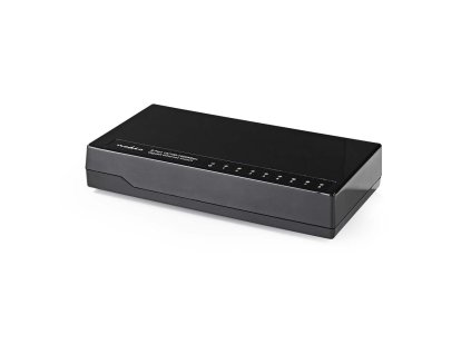 Nedis NSWH8P100BK stolní osmiportový 10/100/1000 MBit switch