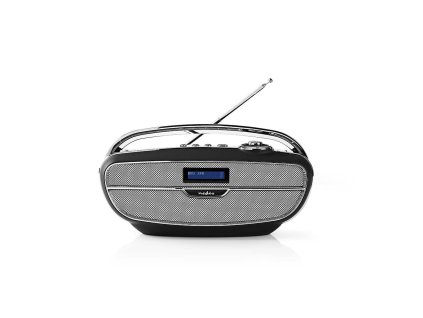 Nedis RDDB5300BK radiopřijímač digital DAB+ / FM / Bluetooth® / microSD / USB / 60 W černá/chrom