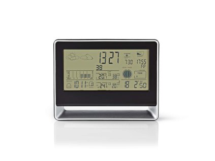 Nedis WEST405BK bezdrátová meteostanice / venkovní čidlo / budík / předpověď počasí