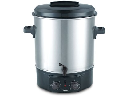 Zavařovací hrnec elektrický, nerez s kohoutem - DOMO DO323W + Kávovar s termohrnkem MyCoffee v hodnotě 890,00