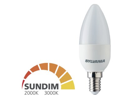 Sylvania ToLEDo LED žárovka E14 6.5W 470lm, 2700 - 2000 K (0027544)