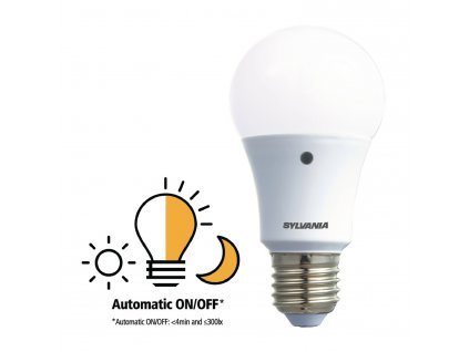 Sylvania ToLEDo LED žárovka E27 8.5W 806lm 2700K, senzor den/noc (0027546)