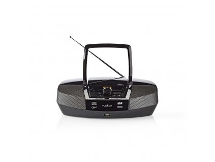 Nedis SPBB200BK přenosný přehrávač 12 W / CD / rádio / Bluetooth / USB / AUX černý