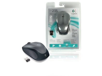 Logitech M235B bezdrátová myš 800 dpi, šedá