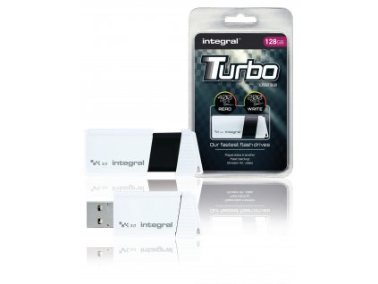 Flash Disk USB 3.0 128 GB Bílá/Černá
