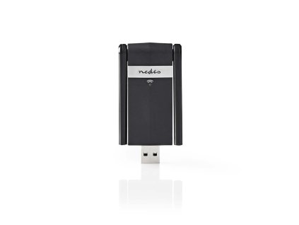 Nedis WSNWA1200BK Wi-Fi USB3.0 dongle AC1200 Dual Band 2.4/5 GHz