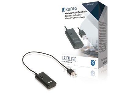 Bluetooth audio vysílač König CSBTTRNSM100