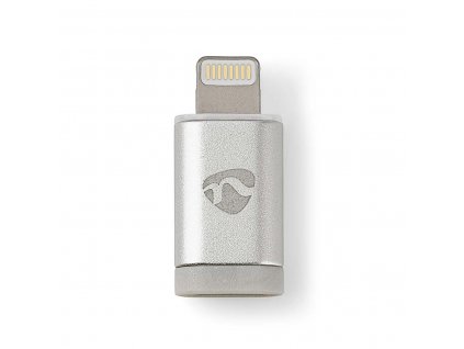 Nedis CCTB39901AL adaptér zástrčka Apple Lightning 8-pin - zásuvka USB Micro B, stříbrný