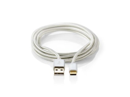 USB 2.0 kabel | Typ-C Zástrčka - A Zástrčka | 2 m | Hliník