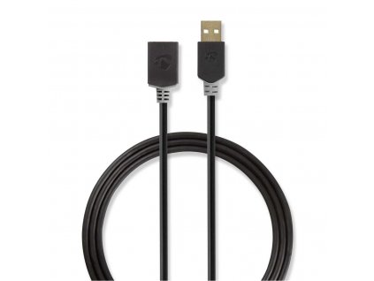 Nedis CCBW60010AT20 prodlužovací kabel zástrčka USB - zásuvka USB 2.0, 2 m