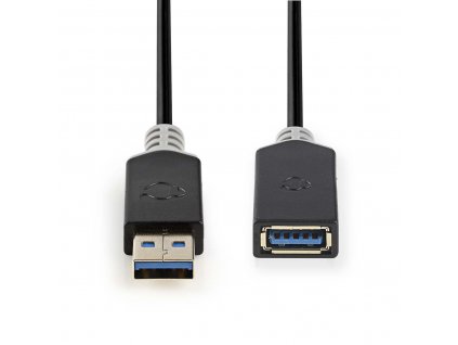 Nedis CCBW61010AT20 prodlužovací kabel zástrčka USB 3.0 A - zásuvka USB 3.0 A, 2 m, antracit