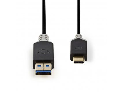 Nedis CCBW61600AT10 propojovací kabel USB 3.2 (Gen1) zástrčka USB A - zástrčka USB C, 1 m, antracit