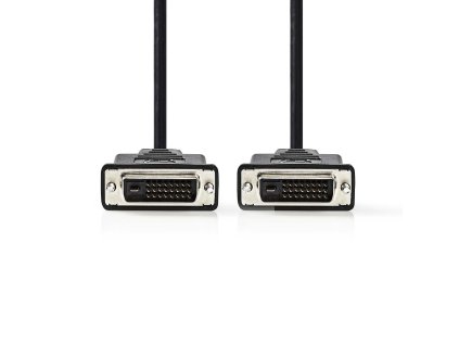Nedis propojovací kabel zástrčka DVI-D 24+1 pin – zástrčka DVI-D 24+1 pin, 2 m, černá (CCGP32000BK20)