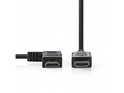 Nedis High Speed HDMI™ kabel zástrčka HDMI - úhlová pravá zástrčka HDMI, 1.5 m, černá (CVGP34260BK15)