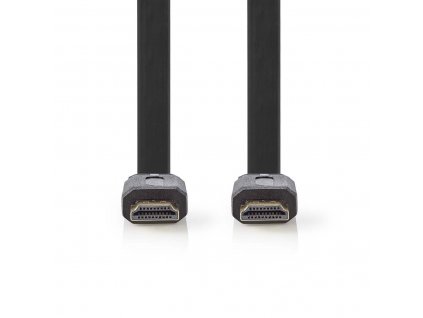 Nedis High Speed HDMI™ plochý kabel zástrčka HDMI - zástrčka HDMI, 1.5 m, černá (CVGP34100BK15)