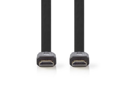 Nedis High Speed HDMI™ plochý kabel zástrčka HDMI - zástrčka HDMI, 2 m, černá (CVGP34100BK20)