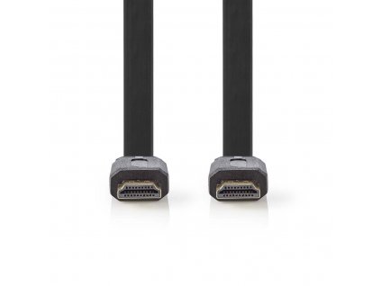 Nedis High Speed HDMI™ plochý kabel zástrčka HDMI - zástrčka HDMI, 3 m, černá (CVGP34100BK30)