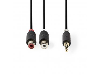 Nedis CABW22250AT02 propojovací audio kabel zástrčka jack 3.5mm - zásuvka 2x cinch, 0.2 m