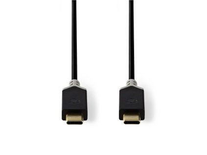 Nedis CCBP64700AT10 propojovací kabel USB 3.2 (Gen1), zástrčka USB C - zástrčka USB C, 1 m, antracit