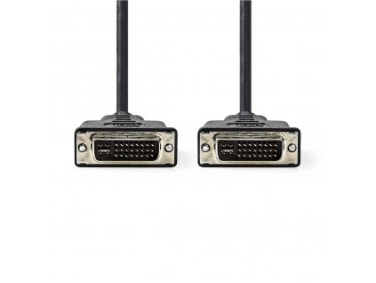 Nedis propojovací kabel zástrčka DVI-I 24+5 pin – zástrčka DVI-I 24+5 pin, 2 m, černá (CCGP32050BK20)