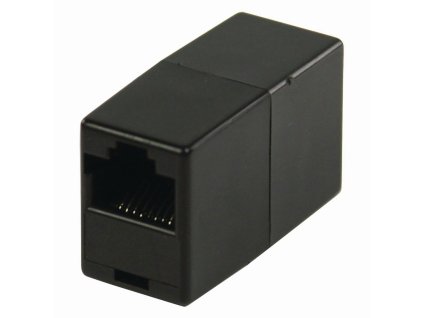 Nedis křížená síťová spojka CAT5 zásuvka RJ45 8P8C – zásuvka RJ45 8P8C, černá (CCGP89050BK)