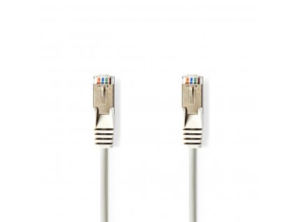Nedis síťový kabel SF/UTP CAT5e, zástrčka RJ45 - zástrčka RJ45, 0.15 m, šedá (CCGP85121GY015)