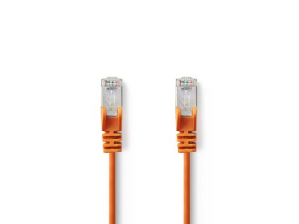 Nedis síťový kabel SF/UTP CAT5e, zástrčka RJ45 - zástrčka RJ45, 7.5 m, oranžová (CCGP85121OG75)