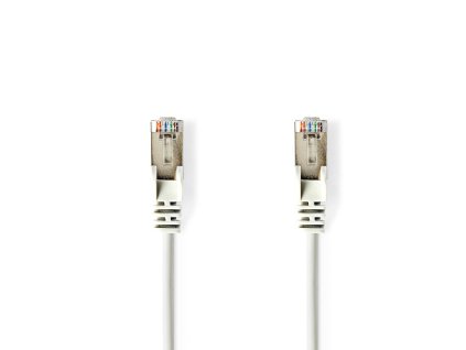 Nedis síťový kabel SF/UTP CAT5e, zástrčka RJ45 - zástrčka RJ45, 0.25 m, bílá (CCGP85121WT025)