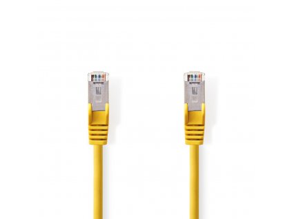 Nedis síťový kabel SF/UTP CAT5e, zástrčka RJ45 - zástrčka RJ45, 15 m, žlutá (CCGP85121YE150)