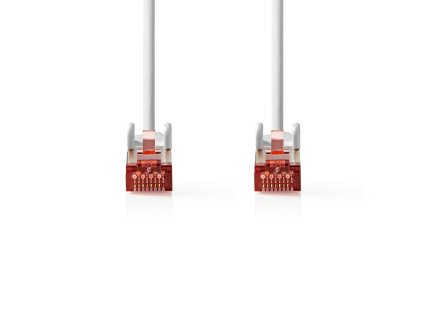 Nedis síťový kabel S/FTP CAT6, zástrčka RJ45 - zástrčka RJ45, 0.15 m, šedá (CCGP85221GY015)