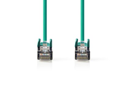 Nedis síťový kabel S/FTP CAT6, zástrčka RJ45 - zástrčka RJ45, 0.15 m, zelená (CCGP85221GN015)