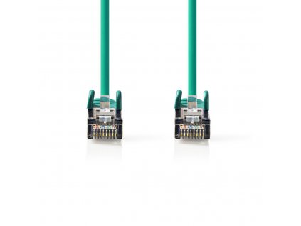 Nedis síťový kabel S/FTP CAT6, zástrčka RJ45 - zástrčka RJ45, 0.25 m, zelená (CCGP85221GN025)