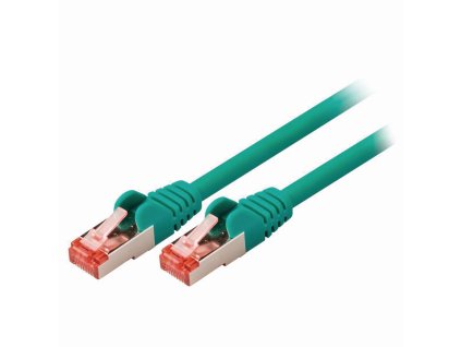 Nedis síťový kabel S/FTP CAT6, zástrčka RJ45 - zástrčka RJ45, 0.5 m, zelená (CCGP85221GN05)