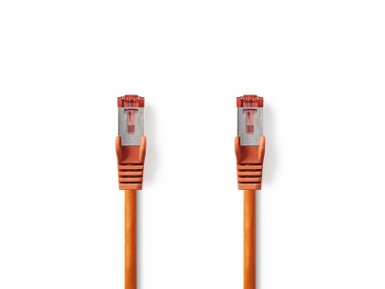 Nedis síťový kabel S/FTP CAT6, zástrčka RJ45 - zástrčka RJ45, 0.15 m, oranžová (CCGP85221OG015)