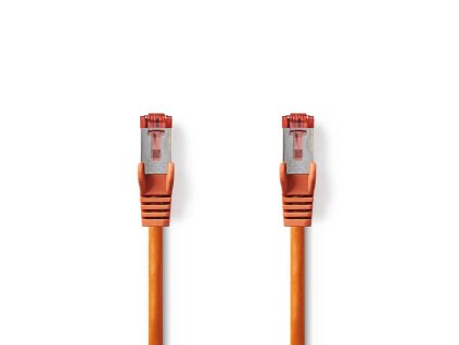 Nedis síťový kabel S/FTP CAT6, zástrčka RJ45 - zástrčka RJ45, 5 m, oranžová (CCGP85221OG50)