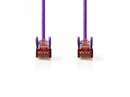Nedis síťový kabel S/FTP CAT6, zástrčka RJ45 - zástrčka RJ45, 2 m, fialová (CCGP85221VT20)