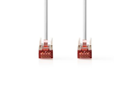 Nedis síťový kabel S/FTP CAT6, zástrčka RJ45 - zástrčka RJ45, 0.15 m, bílá (CCGP85221WT015)