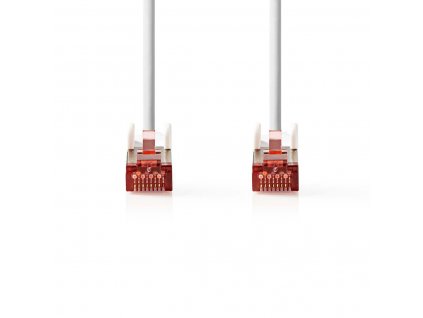 Nedis síťový kabel S/FTP CAT6, zástrčka RJ45 - zástrčka RJ45, 0.25 m, bílá (CCGP85221WT025)