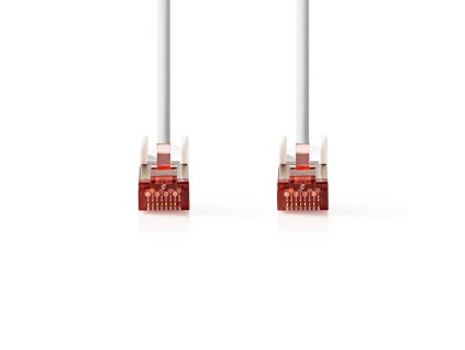 Nedis síťový kabel S/FTP CAT6, zástrčka RJ45 - zástrčka RJ45, 0.5 m, bílá (CCGP85221WT05)