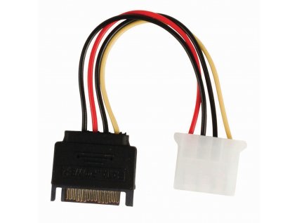 Interní napájecí kabel | SATA 15-pin Zástrčka - Molex Zásuvka | 0,15 m | Různé