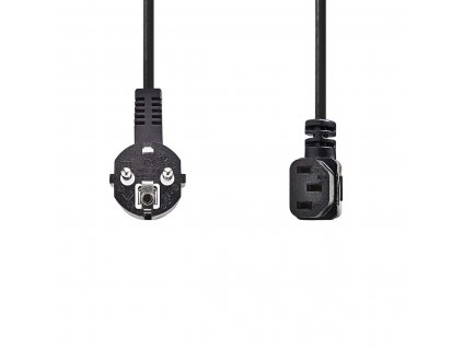 Nedis napájecí kabel zástrčka UNISCHUKO - IEC-320-C13 černý, 10 m (CEGL10020BK100)
