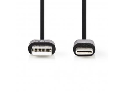 Nedis propojovací kabel USB 2.0 zástrčka USB A - zástrčka USB C, 1 m, černá (CCGP60600BK10)