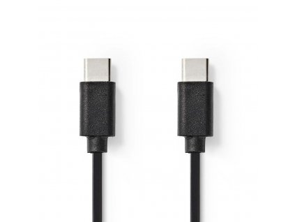 Nedis propojovací kabel USB 2.0 zástrčka USB C - zástrčka USB C, 60 W, 1 m (CCGL60700BK10)