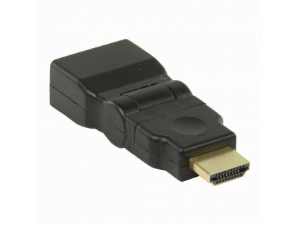 Nedis CVGP34905BK adaptér HDMI A zástrčka - HDMI A zásuvka otočná s kloubem