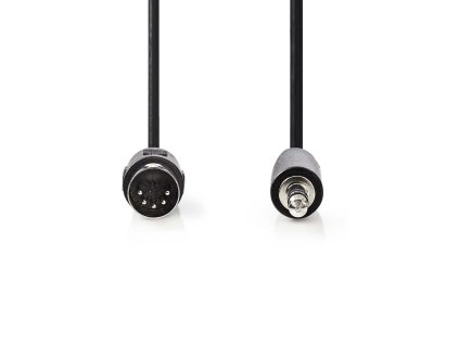 Nedis kabel zástrčka DIN 5p - zástrčka Jack 3.5 mm, 2 m (CAGP20100BK20)